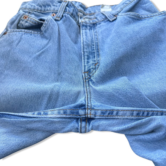 Vintage Levi’s 950 Women’s Blue Jeans 7 MED USA Made Relaxed Fit Tapered Leg - Picture 11 of 16